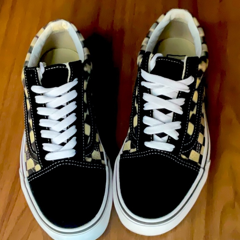 Clean Stylish Vans, Worn Once And Stored In Box. - image 1